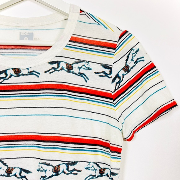 Urban Outfitters BDG White/Multi Burnout Graphic T-Shirt - Picture 4 of 4